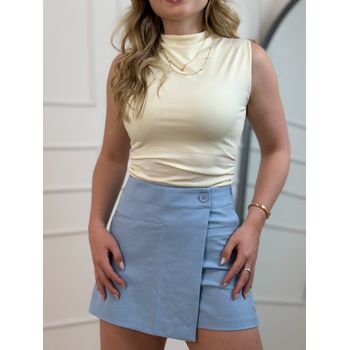 Short Saia Alfaiataria Azul