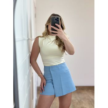 Short Saia Alfaiataria Azul
