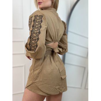 Conjunto Damares Bege