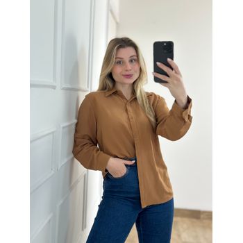 Camisa de Linho Marrom