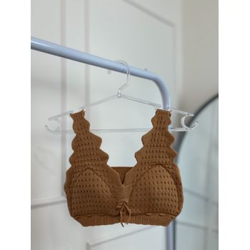 Cropped Modal Marrom