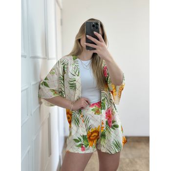 Conjunto Short e Kimono