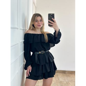 Conjunto Blusa e Short Preto