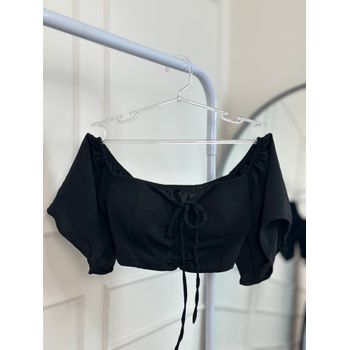 Cropped Duna com Bojo Preto