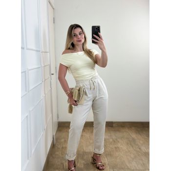 Calça de Linho Cru