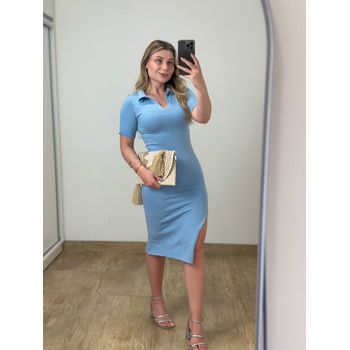 Vestido Modal Polo Azul
