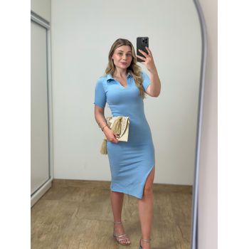 Vestido Modal Polo Azul