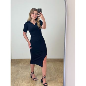 Vestido Modal Polo Preto
