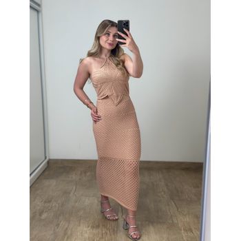 Vestido Modal Flor Nude