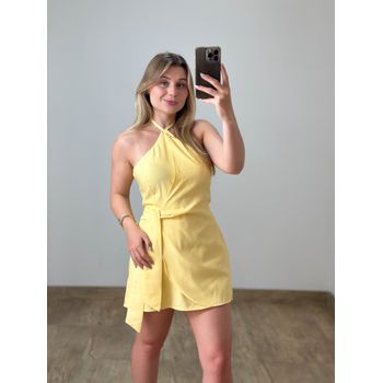 Macaquinho Flora Marrant Amarelo Manteiga