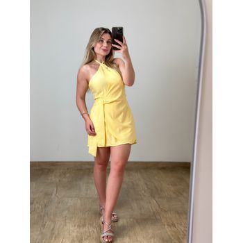 Macaquinho Flora Marrant Amarelo Manteiga