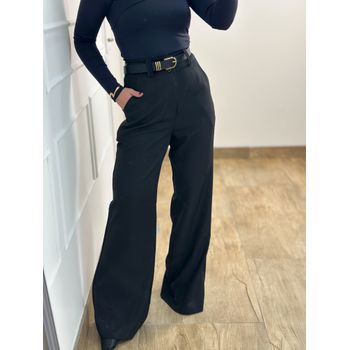 Calça Pantalona Alfaiataria Preta