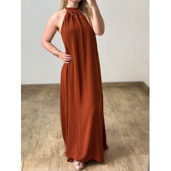 Vestido Duna Marrom