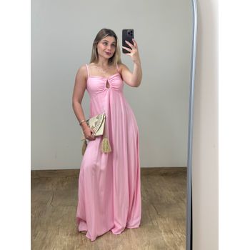 Vestido Longo Rosa