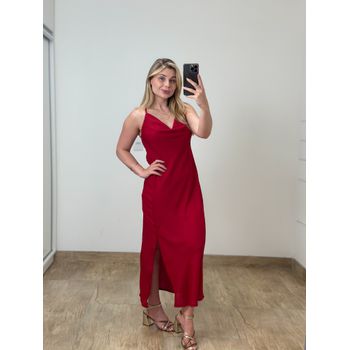 Vestido Midi Vermelho