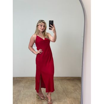 Vestido Midi Vermelho