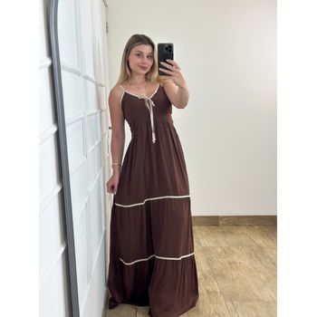 Vestido Longo Marrom