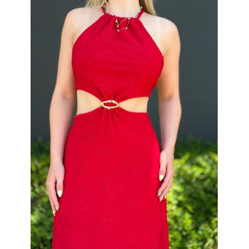 Vestido Lese Vermelho