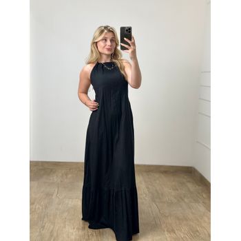 Vestido Linho Preto