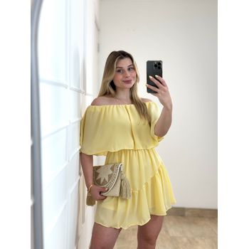 Macaquinho Ombro a Ombro Amarelo Manteiga