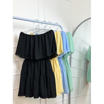 Macaquinho Ombro a Ombro Amarelo Manteiga