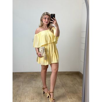 Macaquinho Ombro a Ombro Amarelo Manteiga