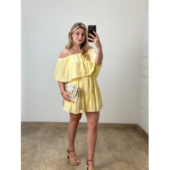 Macaquinho Ombro a Ombro Amarelo Manteiga