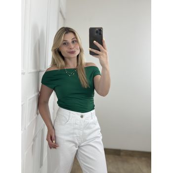 Blusa Poliamida Ombro a Ombro Verde