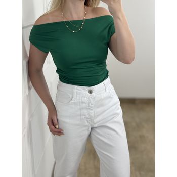Blusa Poliamida Ombro a Ombro Verde
