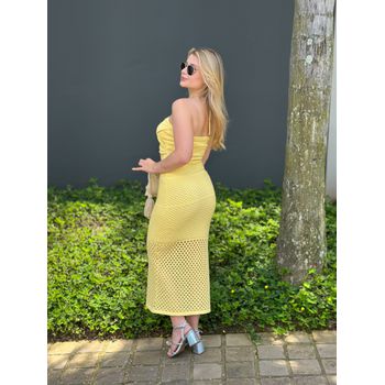 Vestido Modal Flor Amarelo