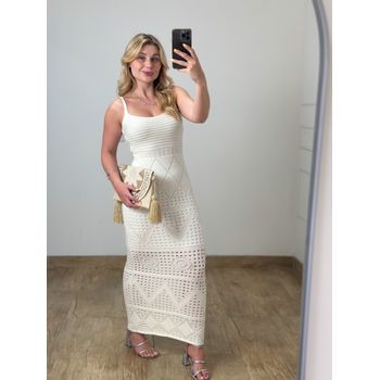 Vestido Modal Longo Branco