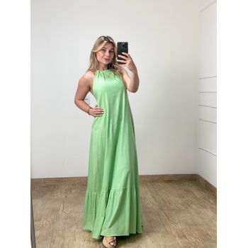 Vestido Linho Verde