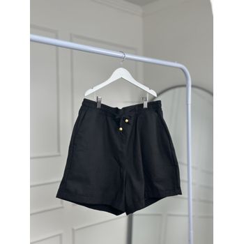 Short de Linho Preto