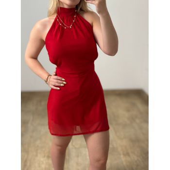 Macaquinho Tule Vermelho