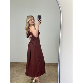 Vestido Midi Marrant Marrom