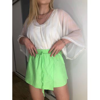 Short de Linho Verde