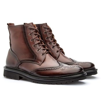 Coturno Masculino Absolut Castanho - Rambourg | Sapatos em Couro