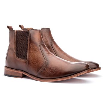 Bota Masculina Chelsea Sola De Couro com Antiderrapante Floater Tam - Rambourg | Sapatos em Couro