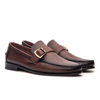 Sapato Mocassim Argentino Em Couro Sola De Couro Com Absolut Castanho - Rambourg | Sapatos em Couro