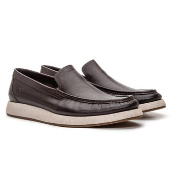 Mocassim Casual Marselha Café - Rambourg | Sapatos em Couro