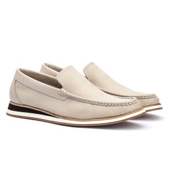 Mocassim Casual Masculino Absolut Gelo - Rambourg | Sapatos em Couro