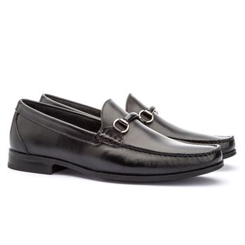 Sapato Masculino Mocassim Em Couro Absolut Preto - Rambourg | Sapatos em Couro