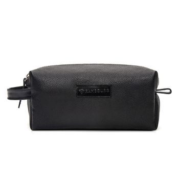 Necessaire Em Couro com 1 Divisória Preto - Rambourg | Sapatos em Couro