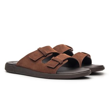 Sandália Jersey Sued Ferrugem - Rambourg | Sapatos em Couro