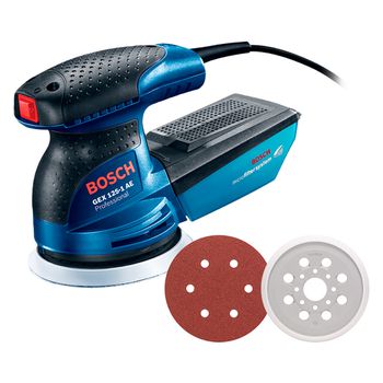 Lixadeira Roto Orbital Bosch GEX 125-1 AE 250W com 1 Coletor de pó - Ritec Máquinas e Ferramentas