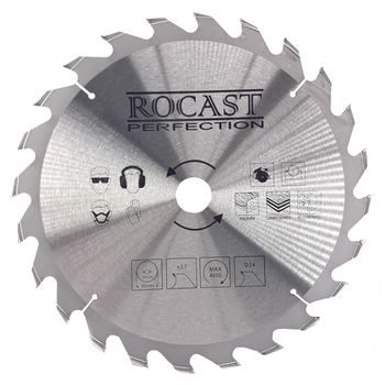Serra Circular Pastilha Metal Duro Madeira MD 16pol x 24 dentes 35,0027 ROCAST - Ritec Máquinas e Ferramentas