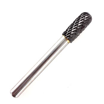Lima Rotativa Cilíndrica com Raio em Metal Duro MD 10,00mm 45,0019 ROCAST - Ritec Máquinas e Ferramentas