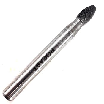 Lima Rotativa Oval em Metal Duro MD 6,00mm 45,0059 ROCAST - Ritec Máquinas e Ferramentas