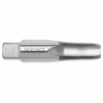 Macho Manual Seriado Aço Rápido HSS Rosca Cônica Tubo NPT Bit 3/8 22,0083 ROCAST - Ritec Máquinas e Ferramentas