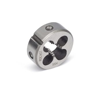 Cossinete Aço Rápido HSS Rosca Unificada Fina UNF Bitola 3/8pol 13,0055 ROCAST - Ritec Máquinas e Ferramentas